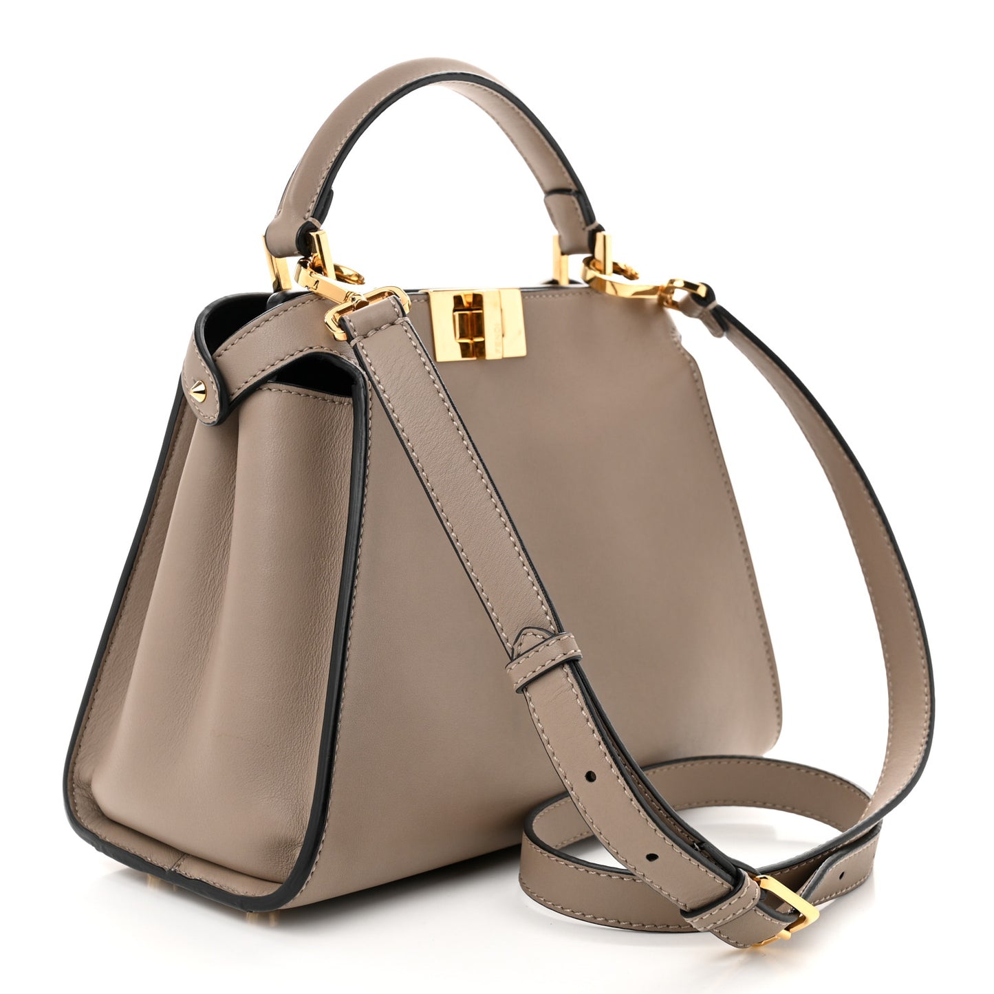 Vitello Tahiti Burro Medium Peekaboo Iconic Essentially Satchel Tortora Black