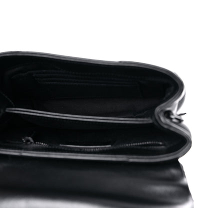 Saint Laurent Calfskin Y Quilted Monogram Toy Loulou Crossbody Bag Black 4 of 10