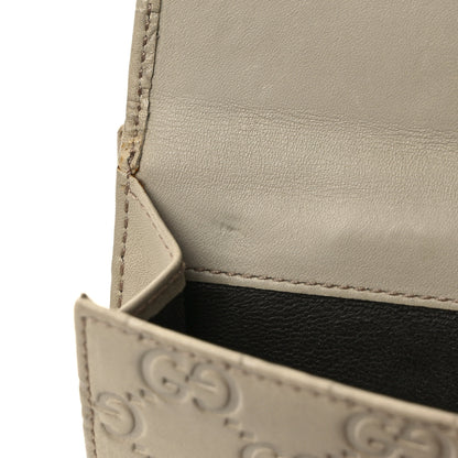 Gucci Guccissima Princy French Flap Wallet Off White 10 of 11