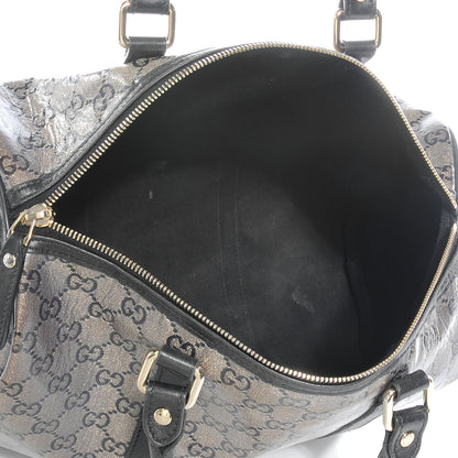 Gucci Crystal Monogram Joy Medium Boston Black 5 of 7