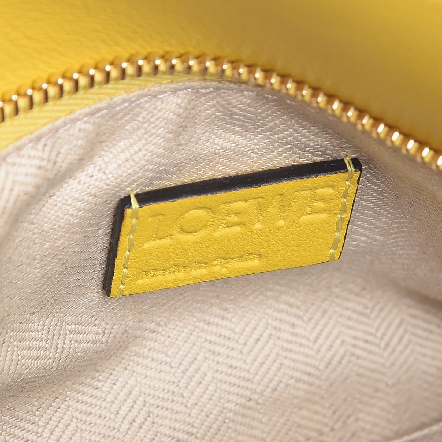 Calfskin Small Puzzle Bag Yellow