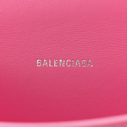 Balenciaga Shiny Calfskin Crocodile Embossed Hourglass Top Handle Bag XS Baby Pink 6 of 12