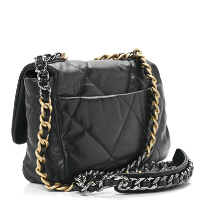 Chanel Goatskin Quilted Medium Chanel 19 Flap Black 3 of 11
