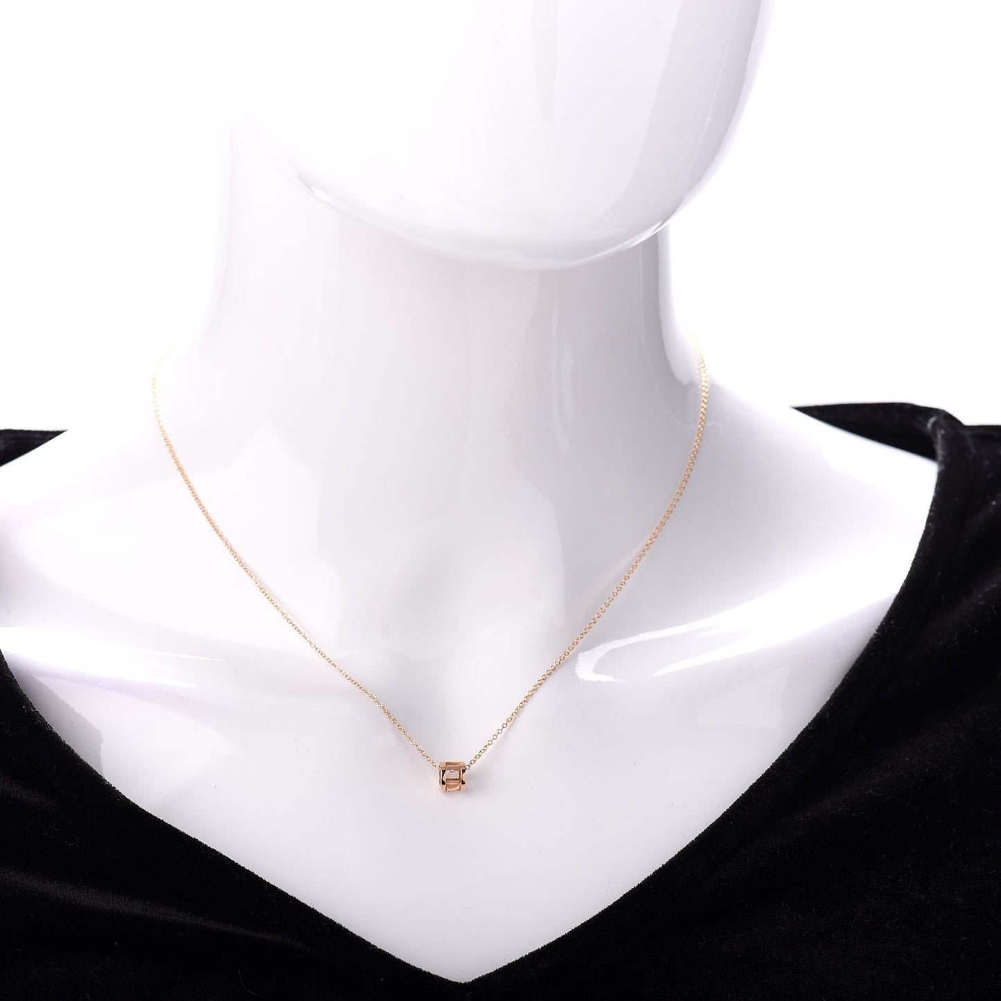 18K Rose Gold Atlas Open Pendant Necklace