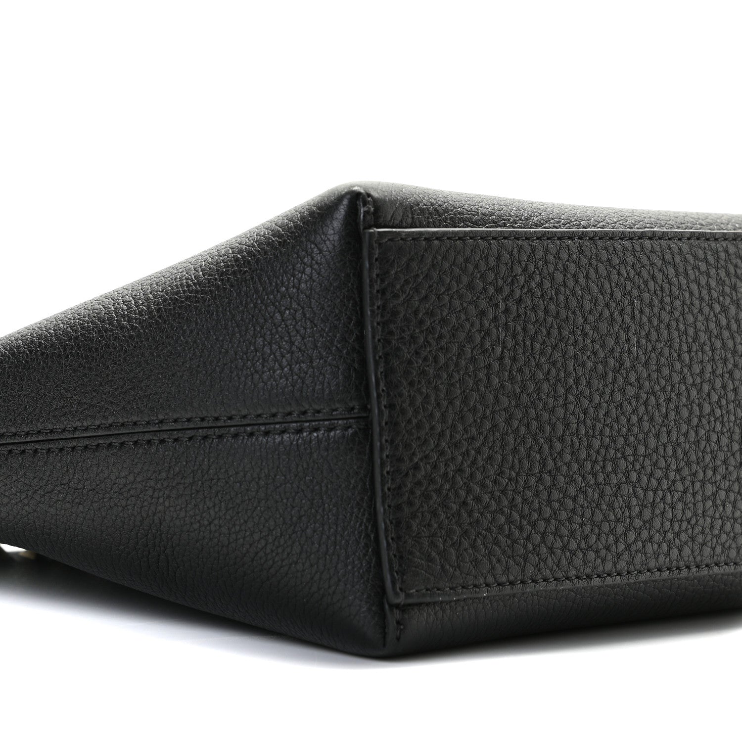 Valentino Garavani Grained Calfskin Small Rockstud Shoulder Tote Black 4 of 8