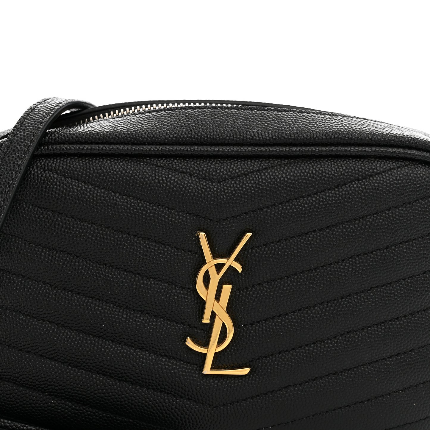Grain De Poudre Matelasse Monogram Mini Lou Camera Bag Black