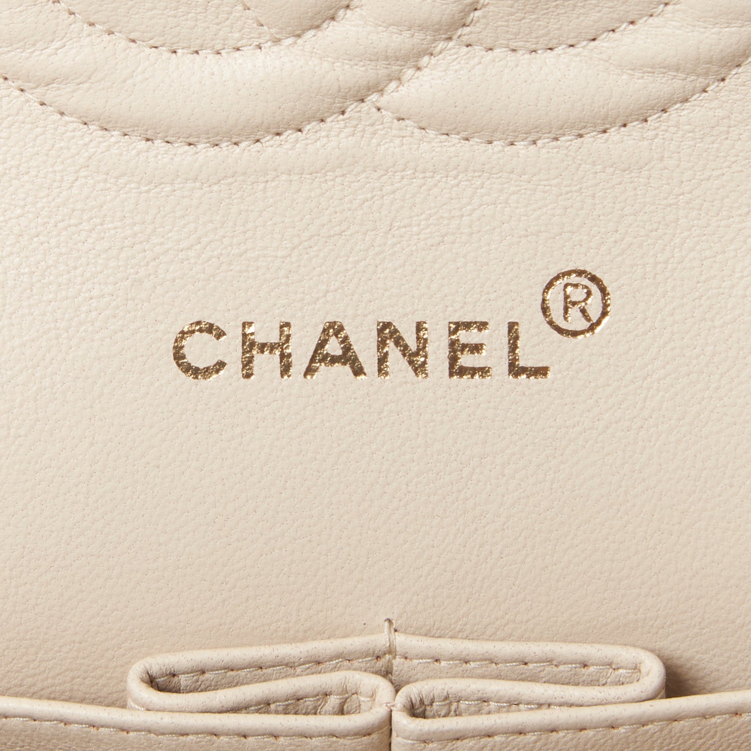 Chanel Lambskin Quilted Medium Double Flap Light Beige 8 of 11