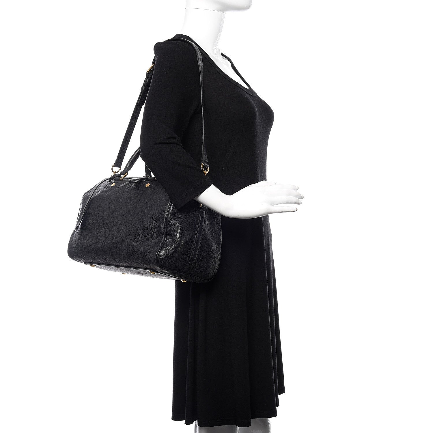 Louis Vuitton Empreinte Speedy Bandouliere 30 Black 2 of 16