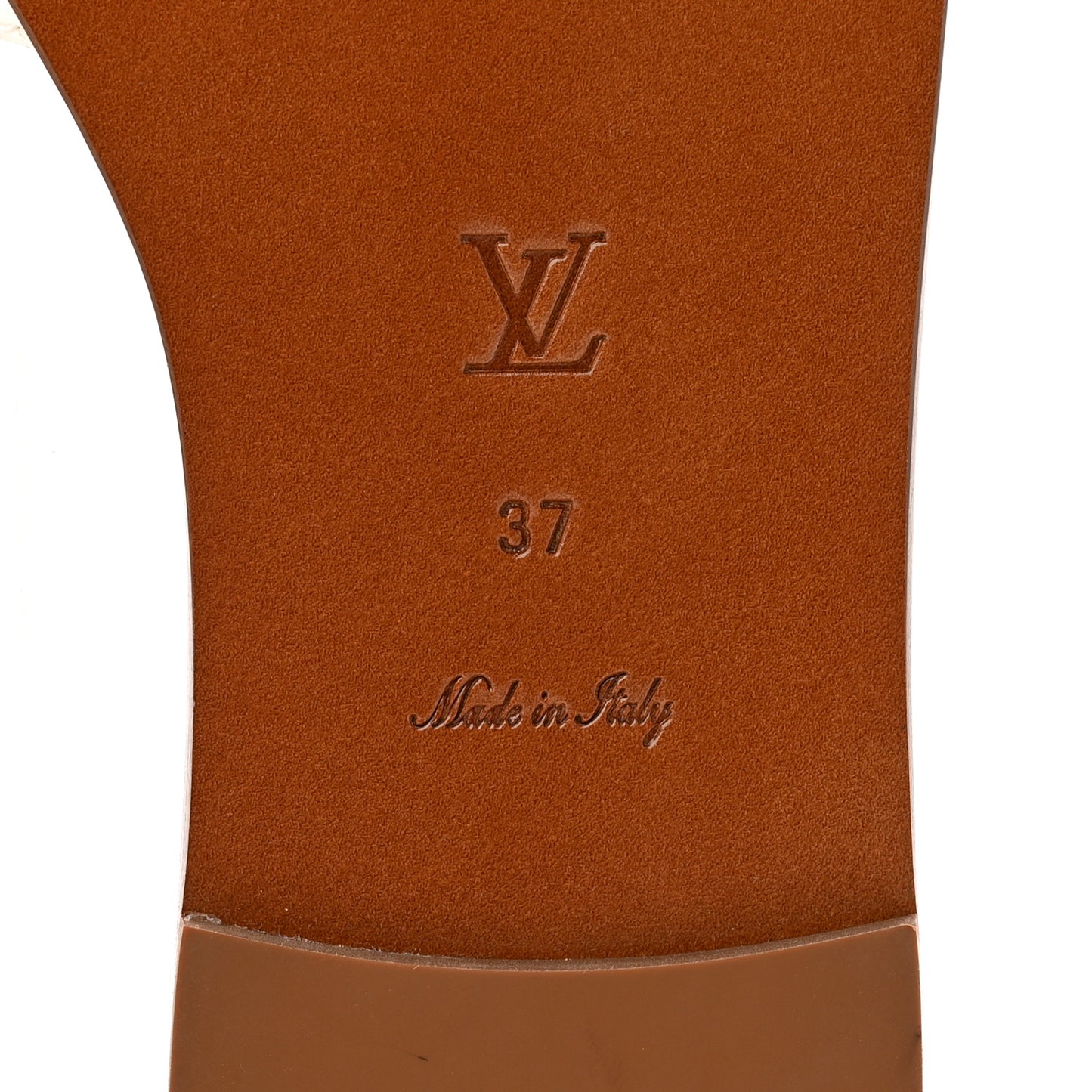 Monogram Giant Lock It Flat Mule 37 Kaki