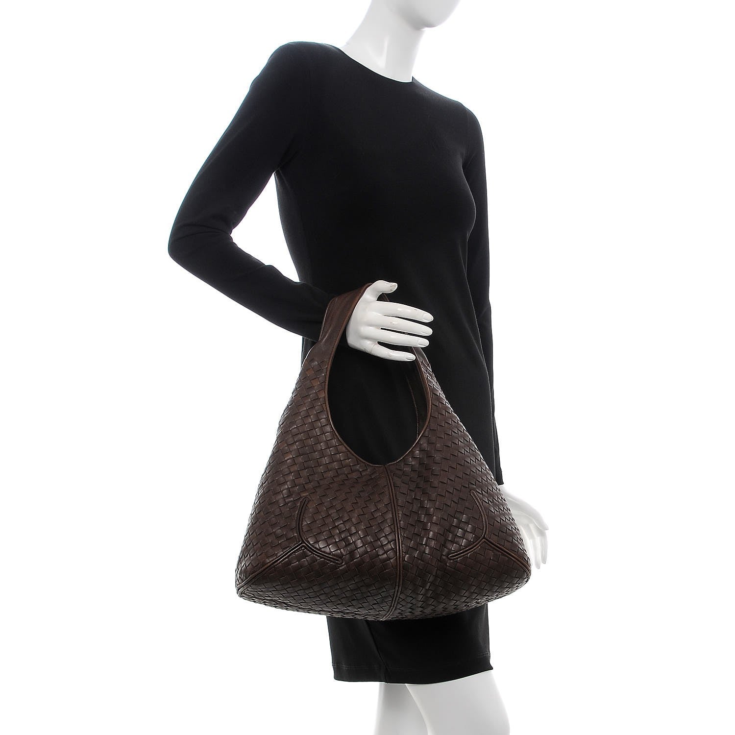 Bottega Veneta Nappa Intrecciato Ball Hobo Ebano 2 of 8
