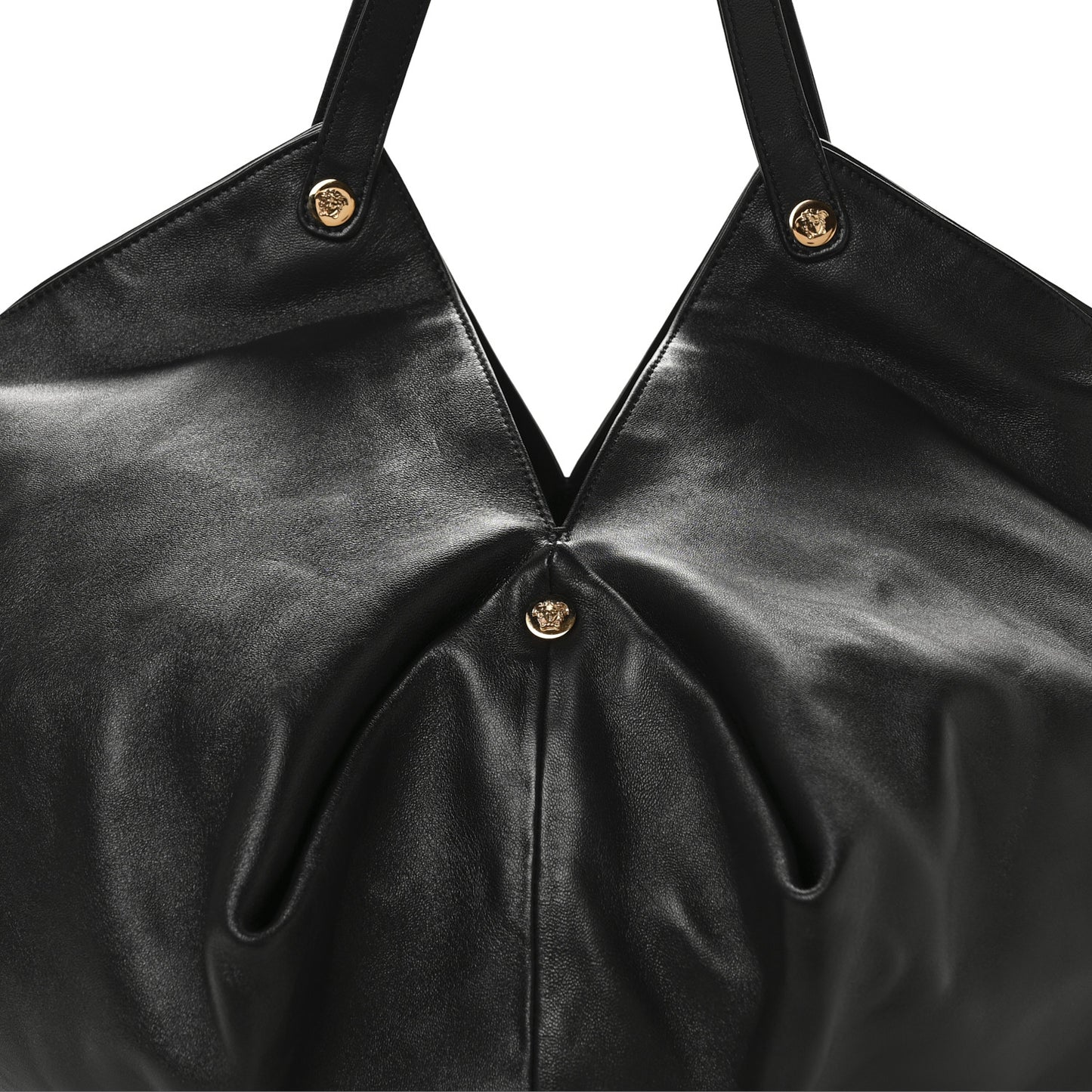 Nappa Large Protea Shoulder Bag Black