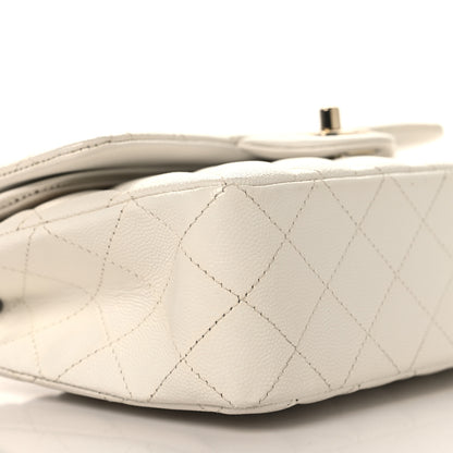 Chanel Caviar Quilted Small Double Flap White 9 of 10