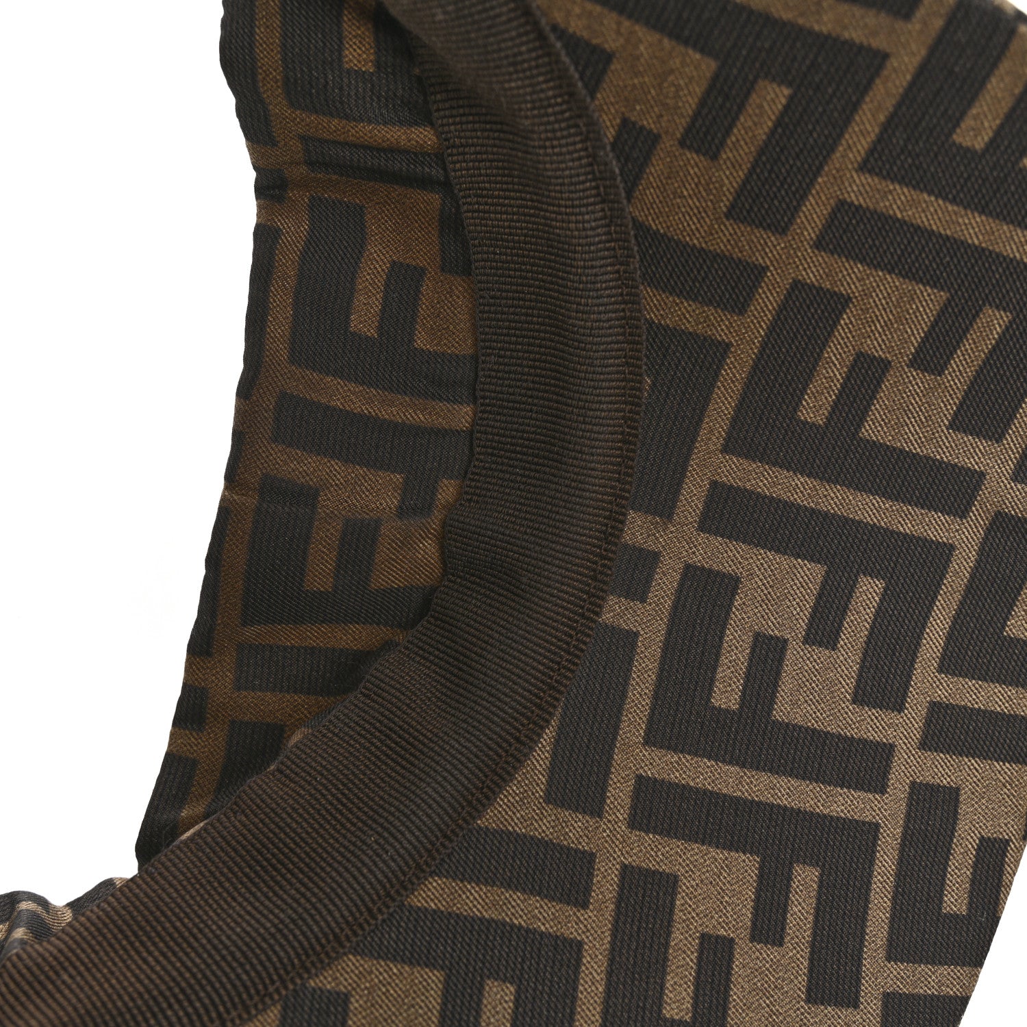 Fendi Silk FF Logo Visor Tobacco 8 of 9