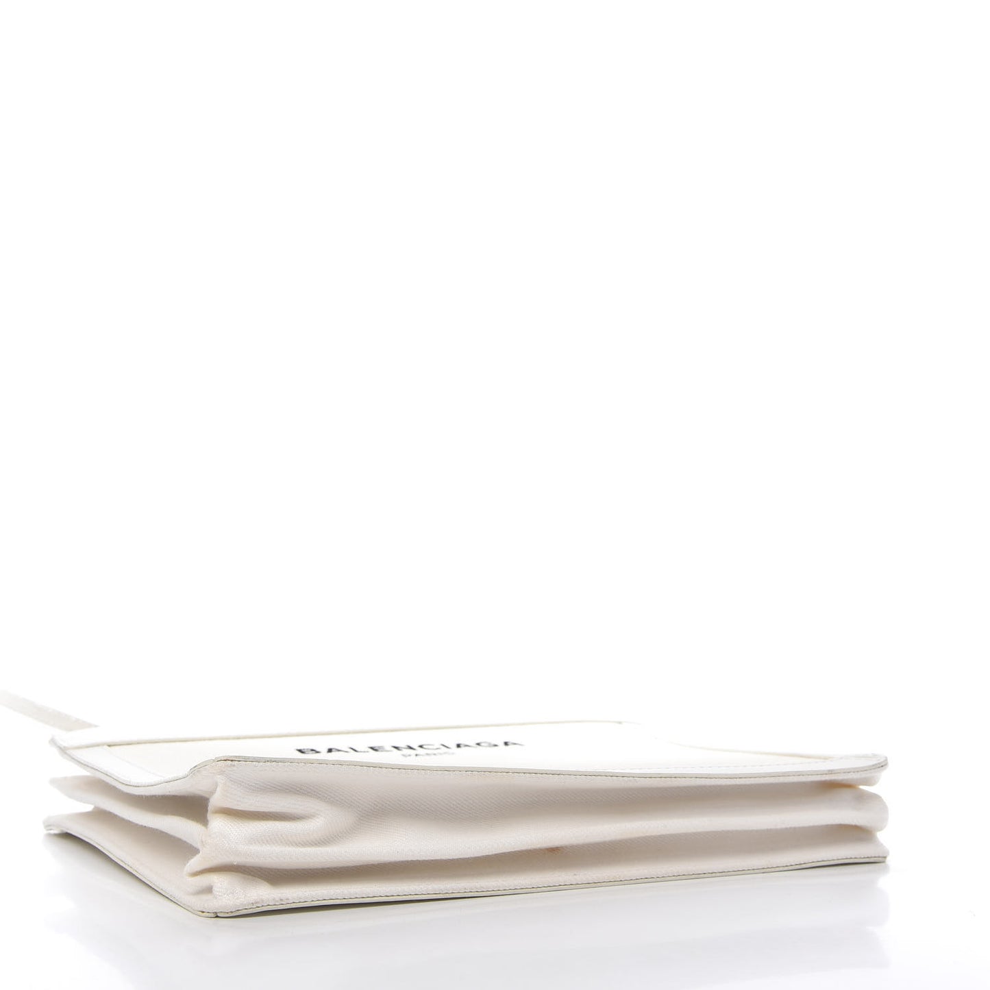 Cotton Canvas Pochette Crossbody Bag White