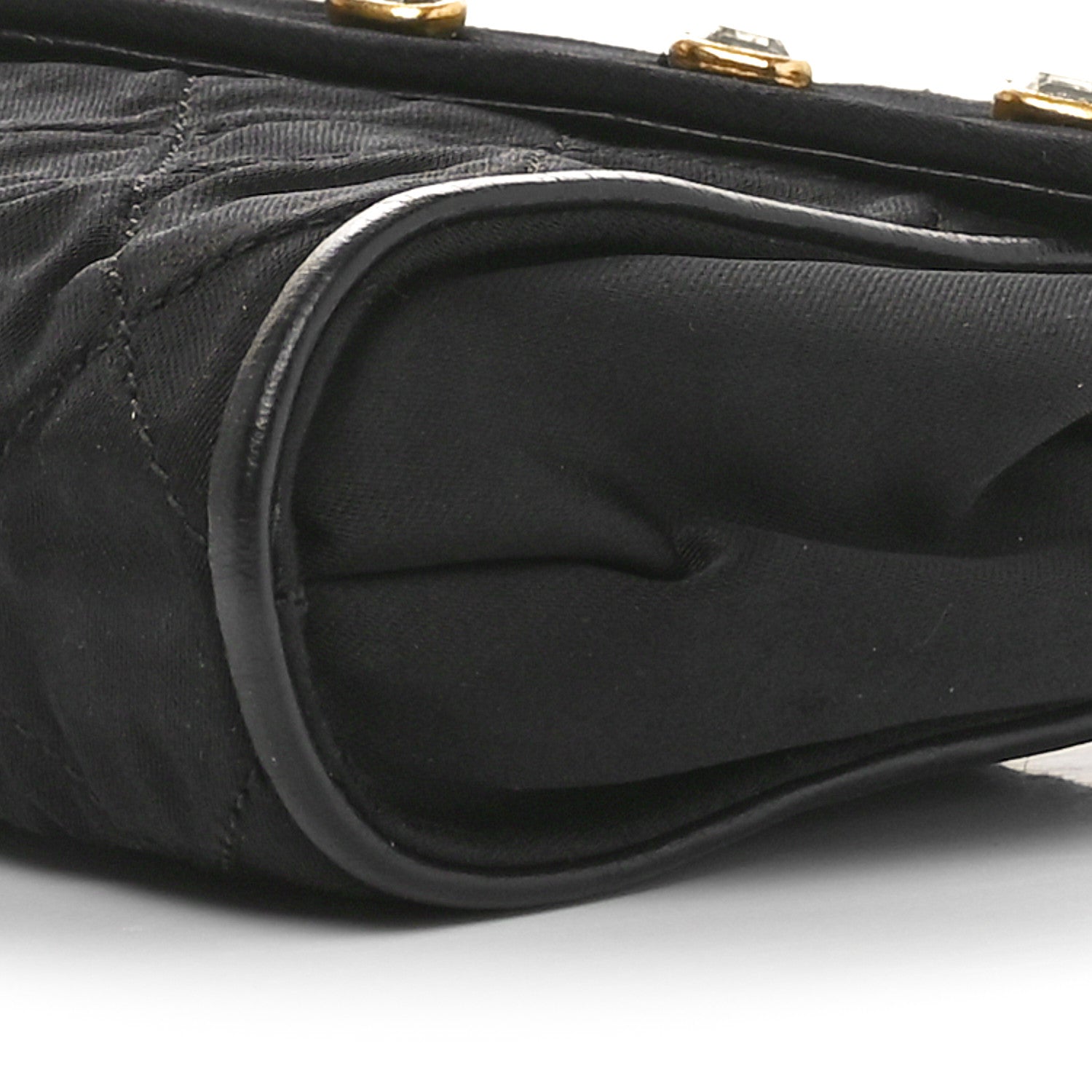 Chanel Fabric Quilted Crystal Envelope Small Flap Black 10 of 10