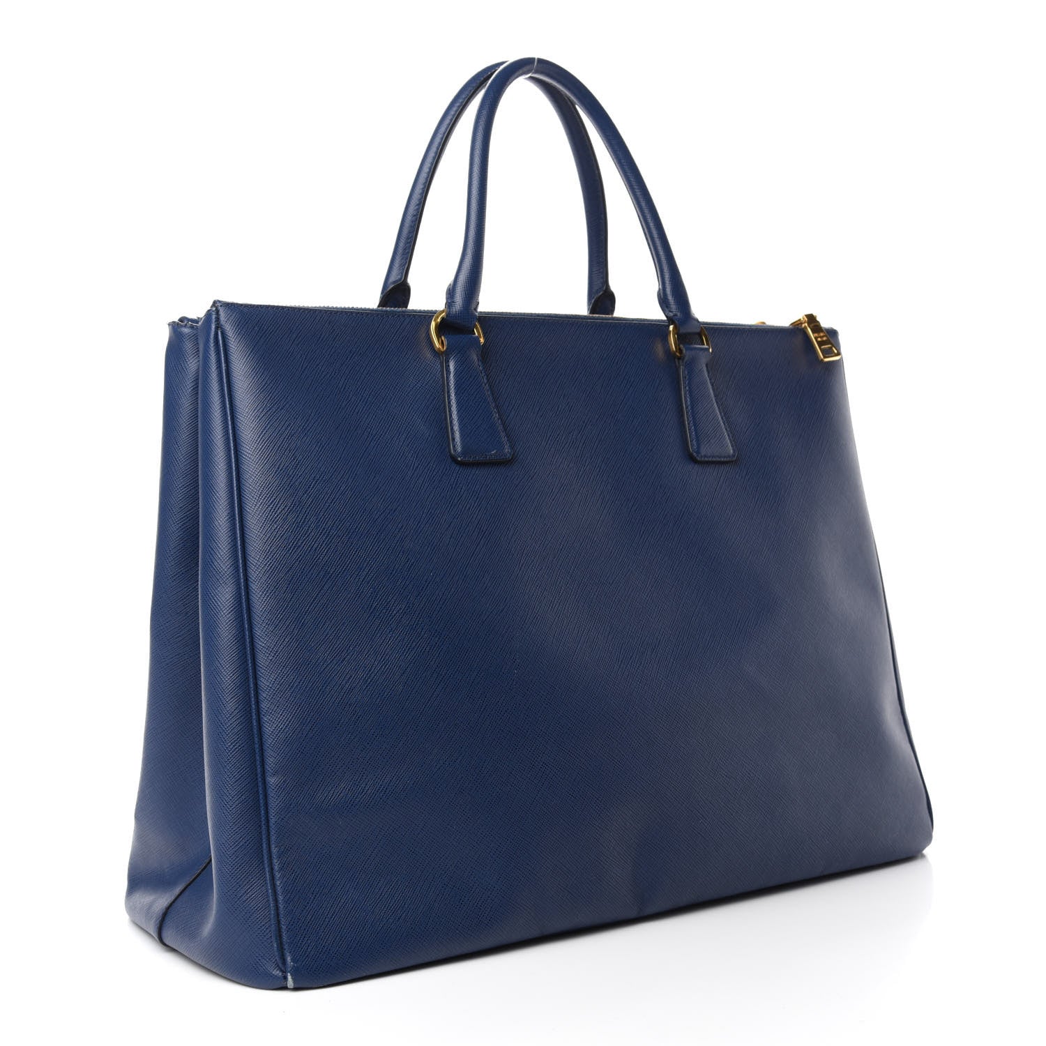 Prada Saffiano Large Galleria Double Zip Tote Cobalto 3 of 18