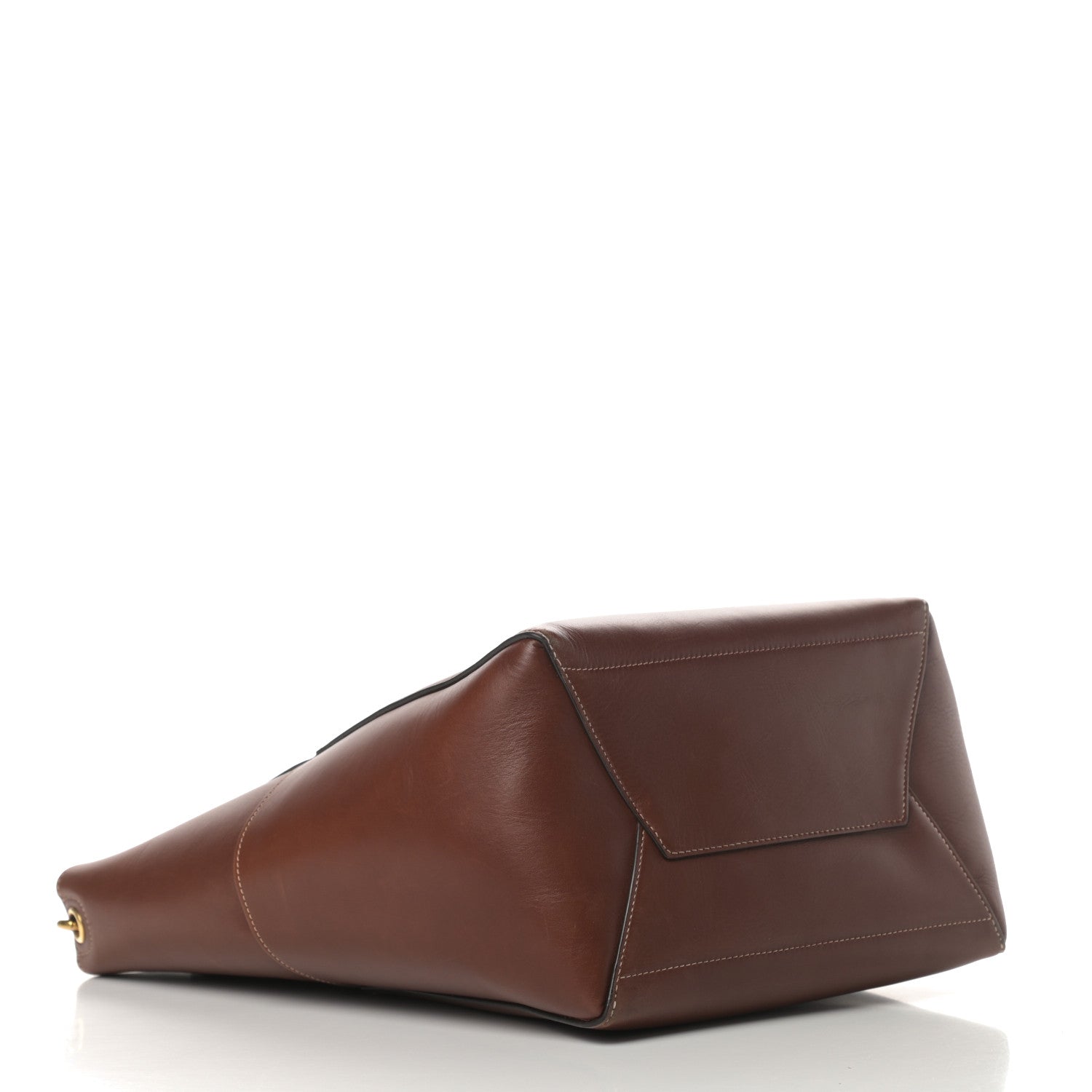 Celine Natural Calfskin Sangle Bucket Bag Dark Brown 4 of 15