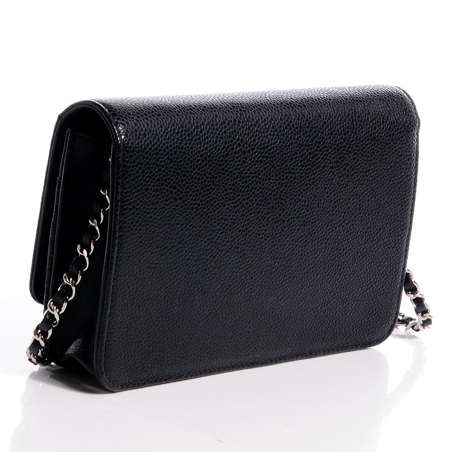 Chanel Caviar Timeless CC Wallet on Chain Black 3 of 9