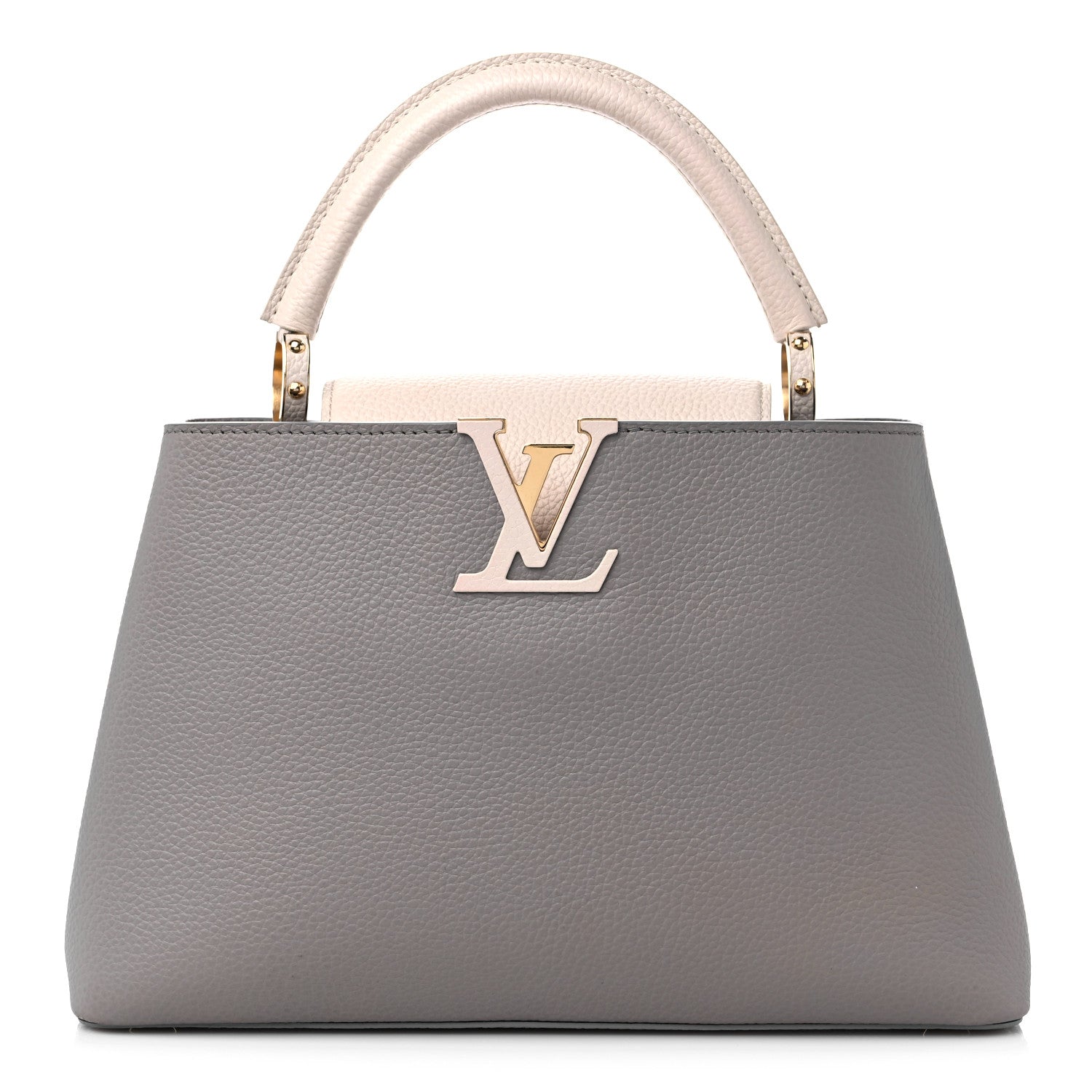Louis Vuitton Taurillon Capucines MM Steeple Gray 1 of 13