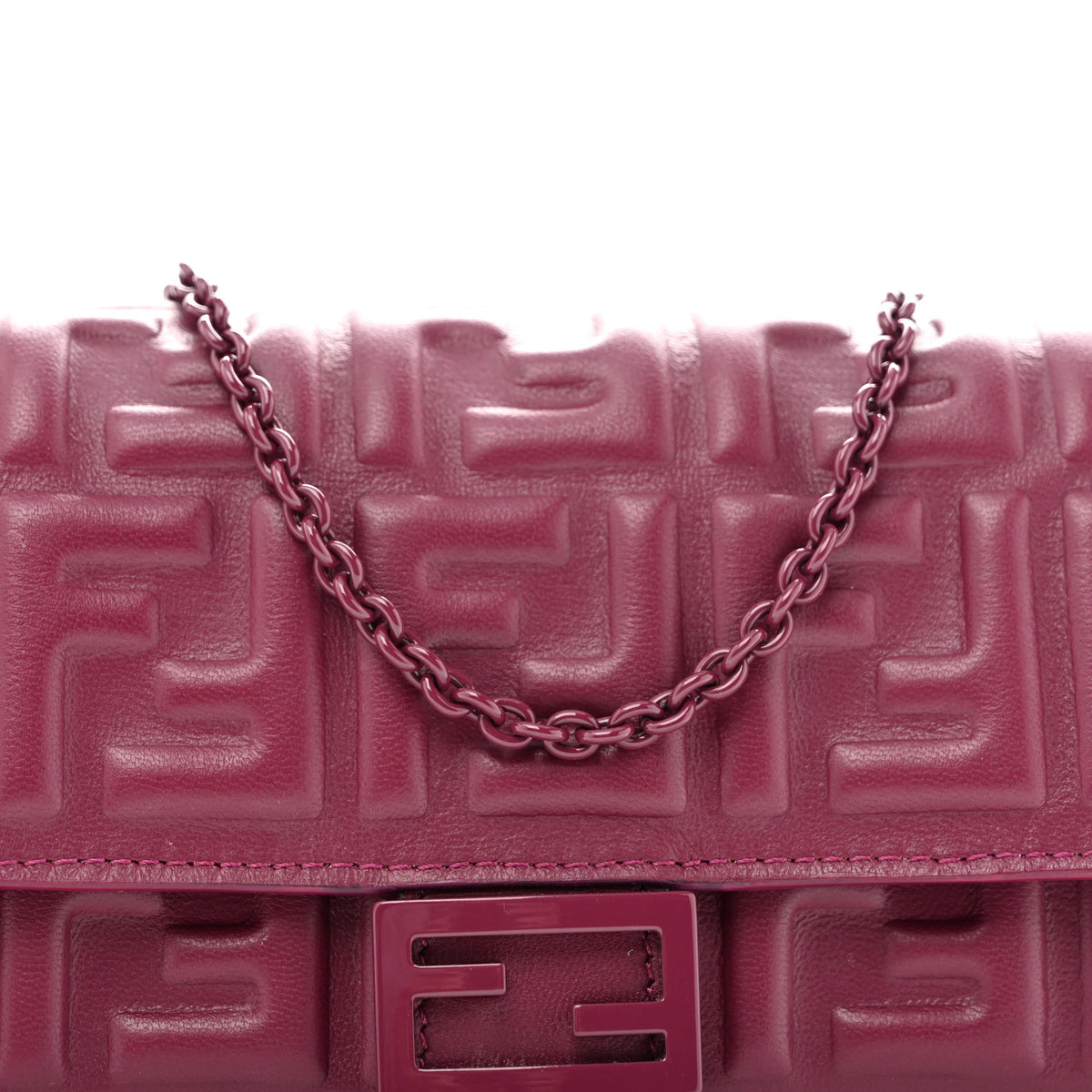 Nappa Matisse FF Embossed Continental Wallet On Chain Barlo
