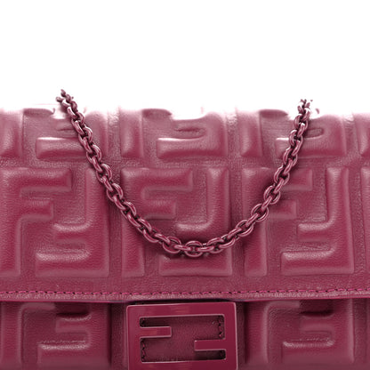 Fendi Nappa Matisse FF Embossed Continental Wallet On Chain Barlo 9 of 12