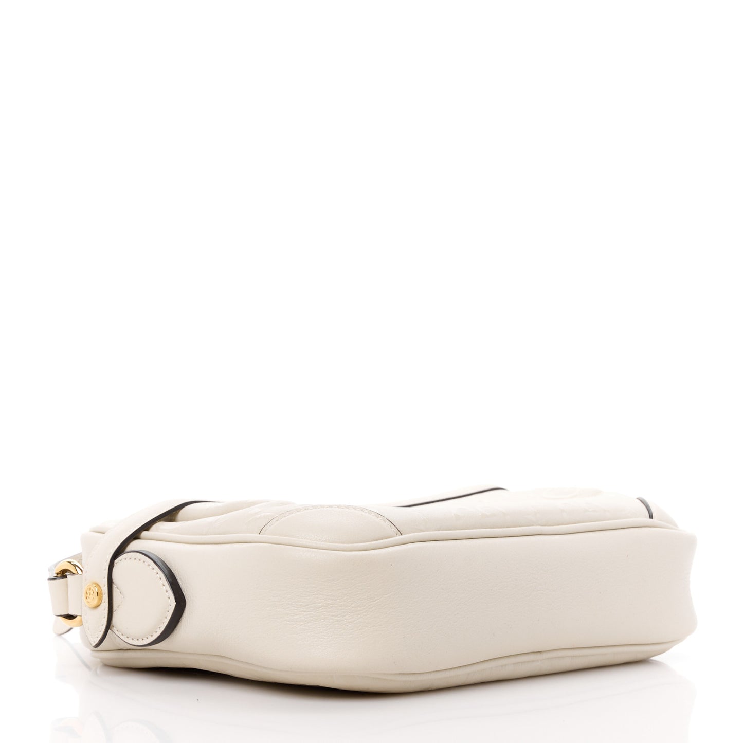 Wonka Grain Calfskin GG Monogram Star Embossed Small GG Shoulder Bag White