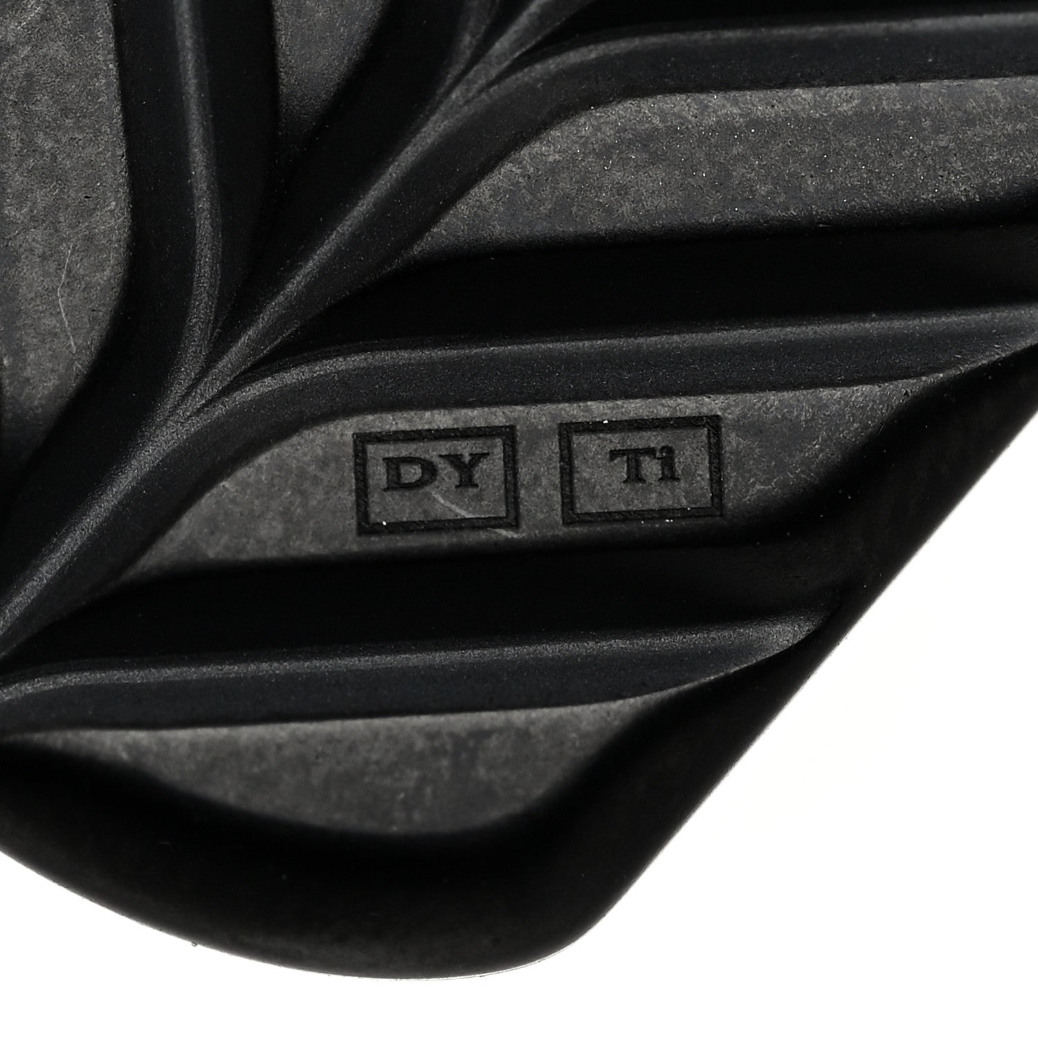David Yurman Sterling Silver Titanium Black Diamond 27mm Chevron Dog Tag Pendant 3 of 4