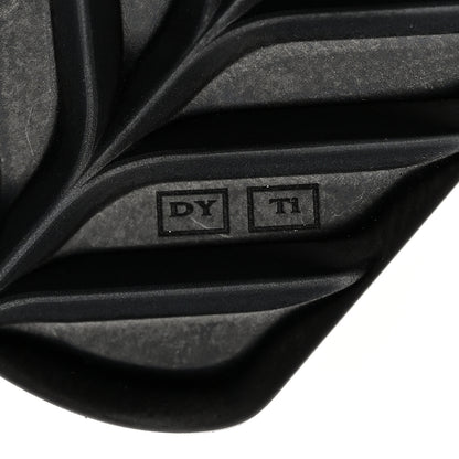 David Yurman Sterling Silver Titanium Black Diamond 27mm Chevron Dog Tag Pendant 3 of 4