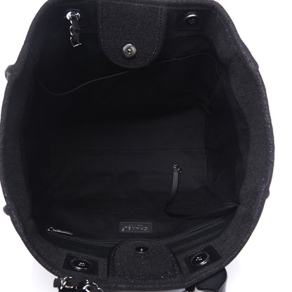 Chanel Lurex Boucle Medium Deauville Tote Black 4 of 10