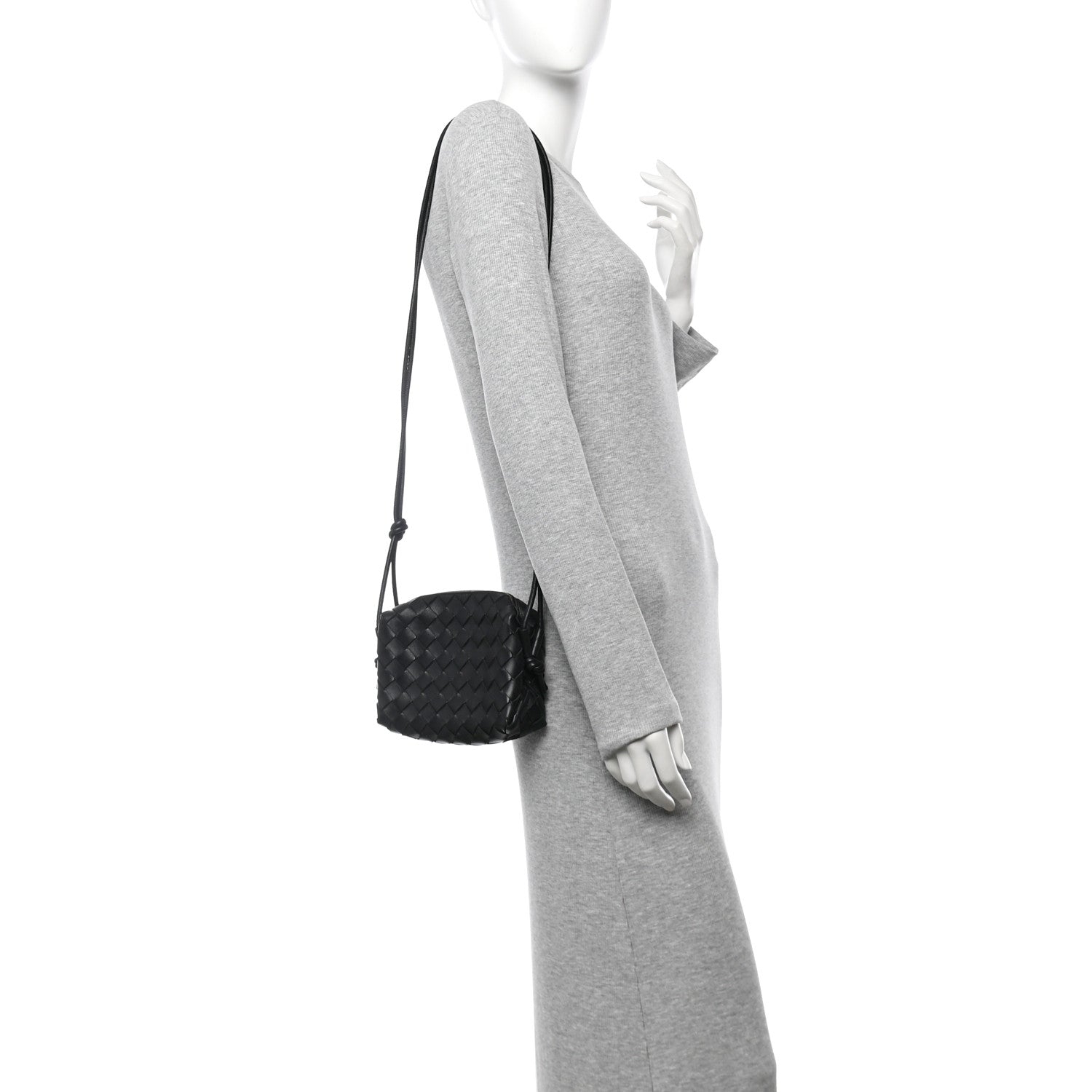 Bottega Veneta Nappa Intrecciato Mini Loop Camera Bag Black 2 of 11