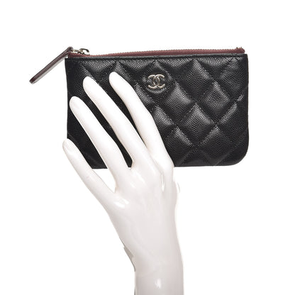 Chanel Caviar Quilted Small Cosmetic Case Black 2 of 8