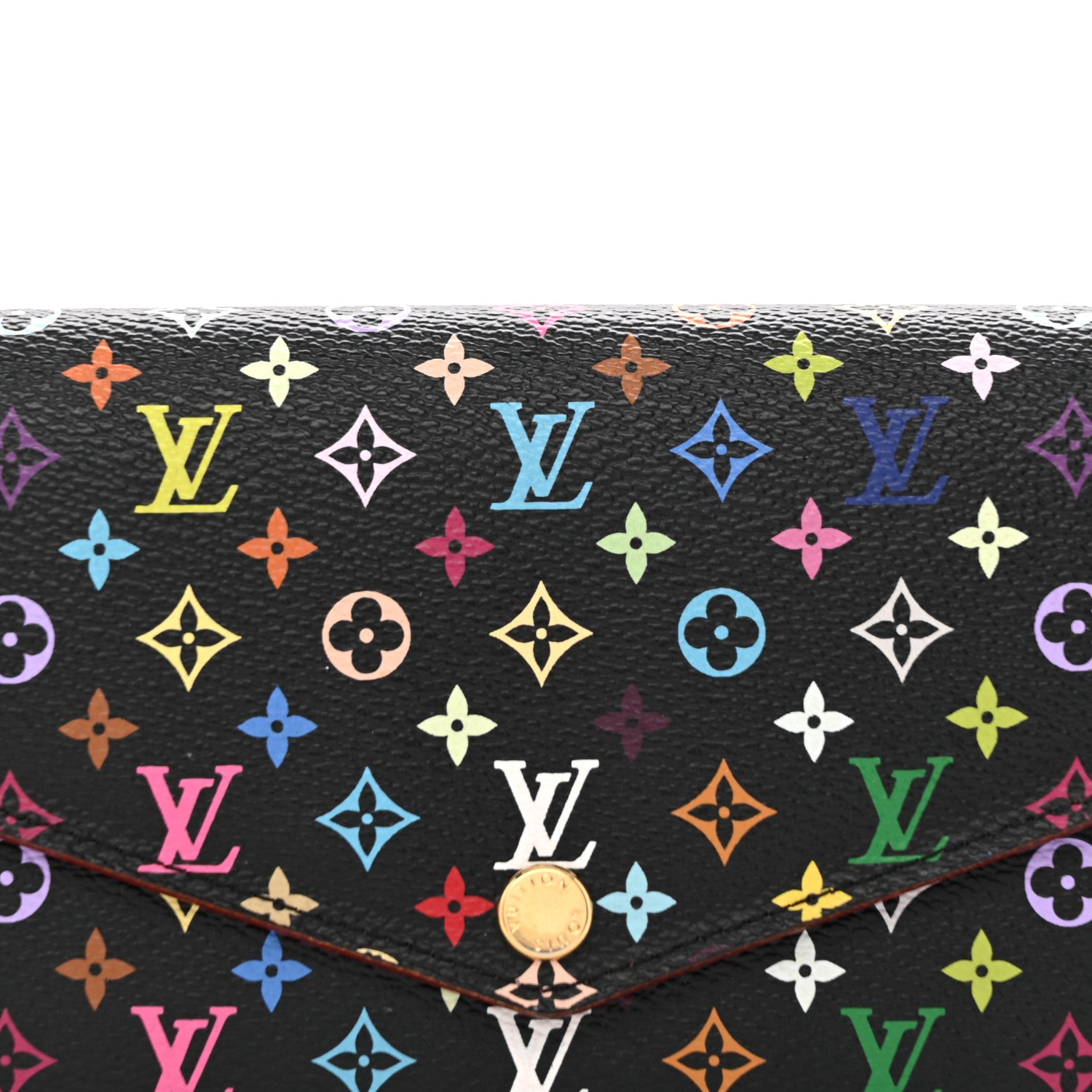 Louis Vuitton Monogram Multicolor Sarah Wallet NM Black Grenade 7 of 8