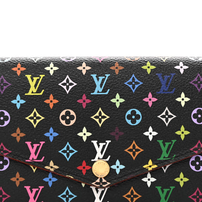 Louis Vuitton Monogram Multicolor Sarah Wallet NM Black Grenade 7 of 8