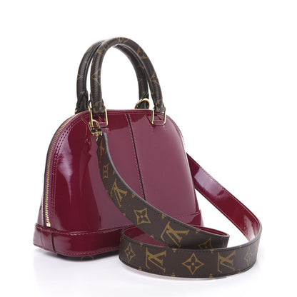 Louis Vuitton Patent Monogram Alma BB Magenta 2 of 8