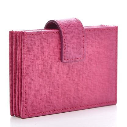 Fendi Vitello Elite Gusseted Card Holder Ciclamino 3 of 8
