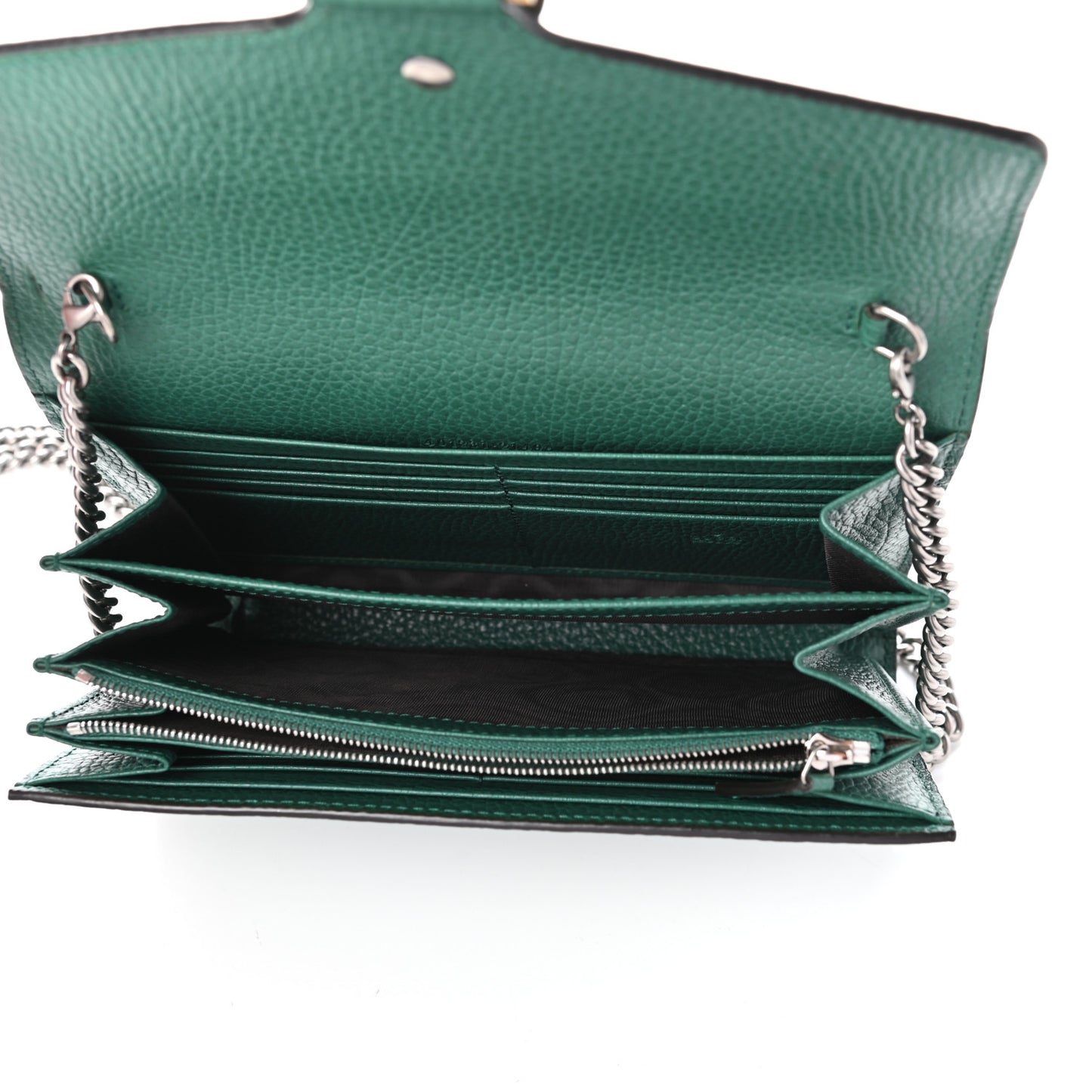 Calfskin Mini Dionysus Chain Wallet Emerald