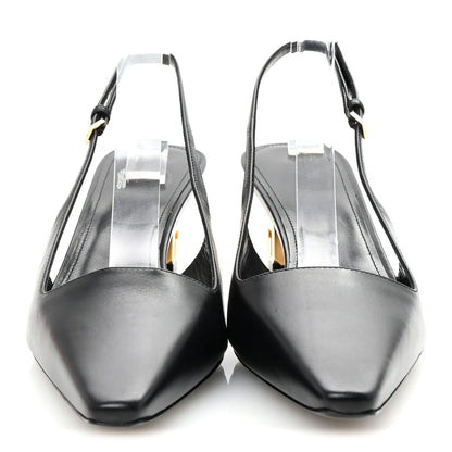 Givenchy Calfskin G Cube 50mm Slingback Pumps 39 Black 3 of 10
