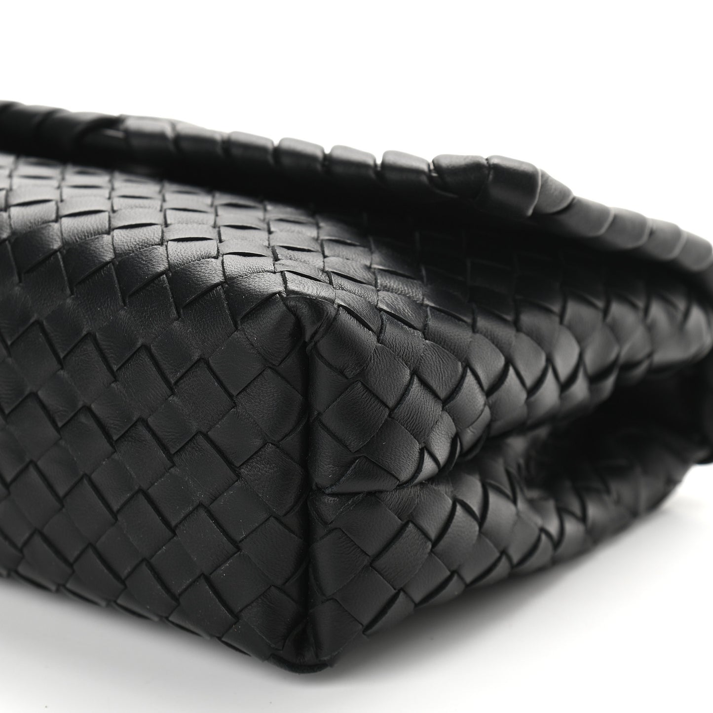 Nappa Intrecciato Baby Olimpia Shoulder Bag Black