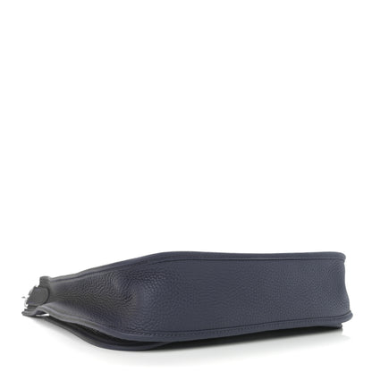 Hermes Taurillon Clemence Evelyne III PM Bleu Nuit 4 of 12