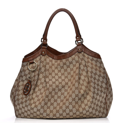 Gucci Monogram Large Sukey Tote Brown 1 of 19