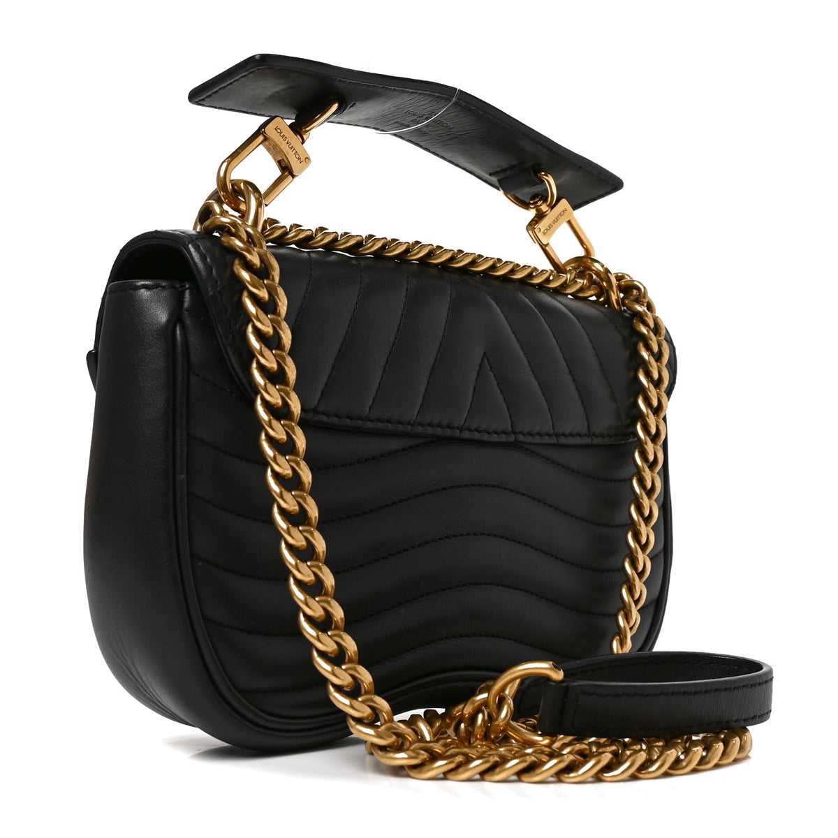 Louis Vuitton Calfskin New Wave Chain PM Black 3 of 9