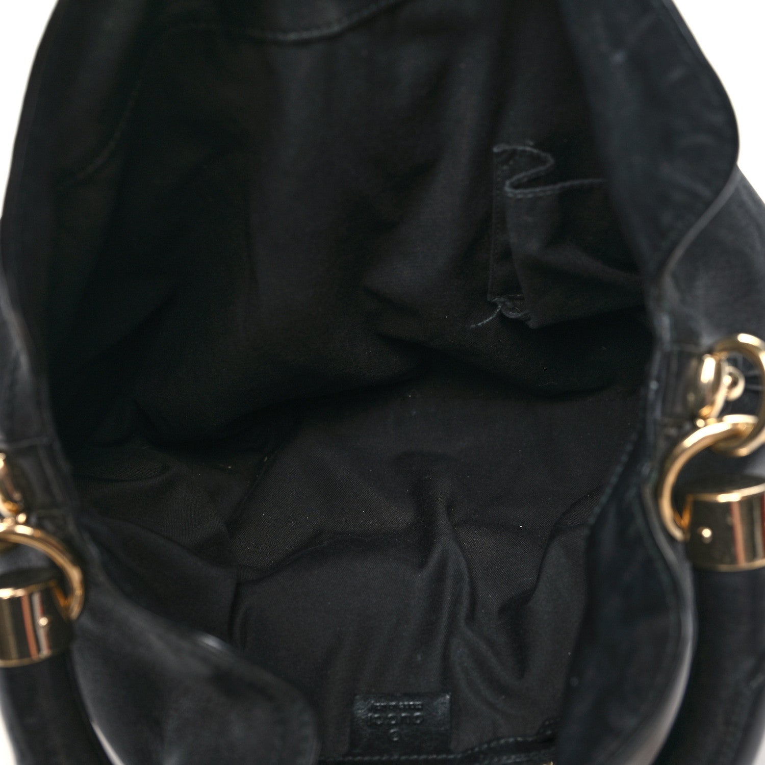 Gucci Calfskin Medium Indy Top Handle Hobo Black 5 of 13