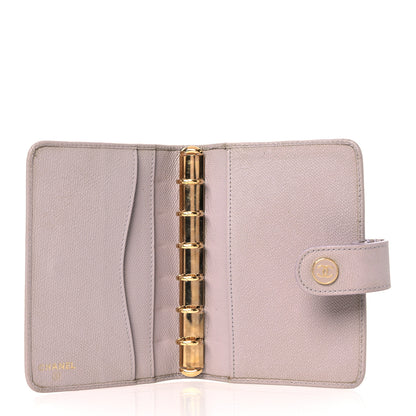 Chanel Grained Calfskin CC Button Pocket Agenda Cover Beige 5 of 13