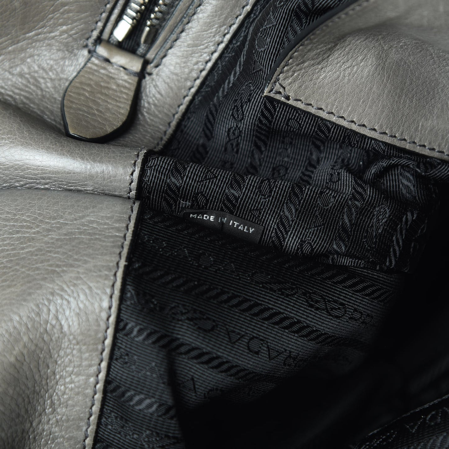 Glace Calf Twin Pocket Tote Marmo