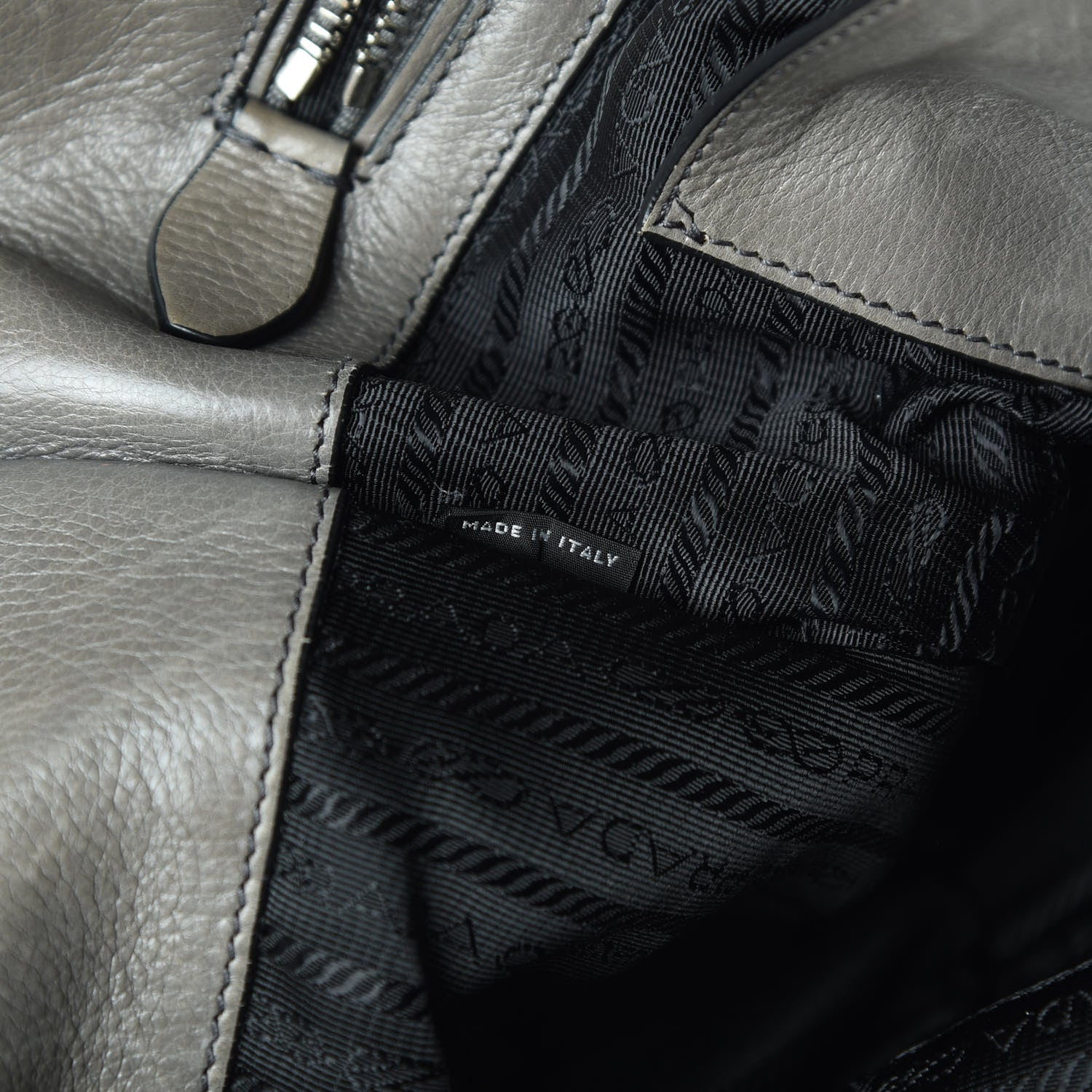 Prada Glace Calf Twin Pocket Tote Marmo 9 of 20