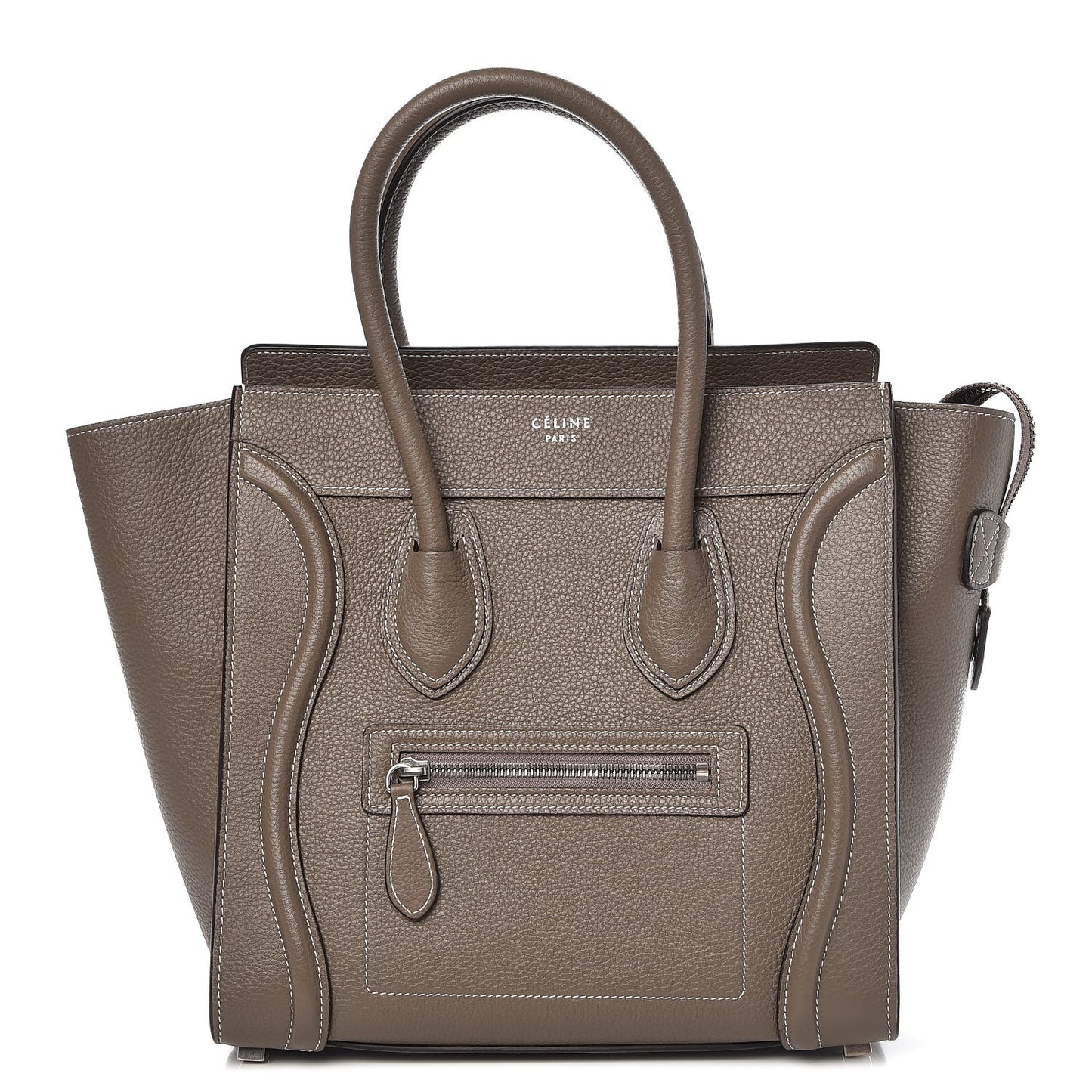 Drummed Calfskin Micro Luggage Souris
