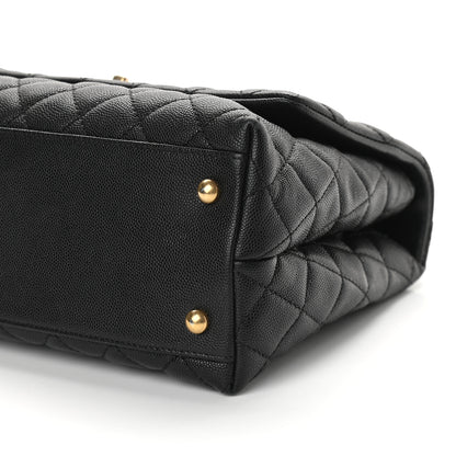 Chanel Caviar Quilted Small Coco Handle Flap Black 9 of 9