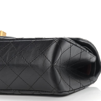 Chanel Aged Calfskin Quilted 2.55 Reissue 225 Flap Black 6 of 10