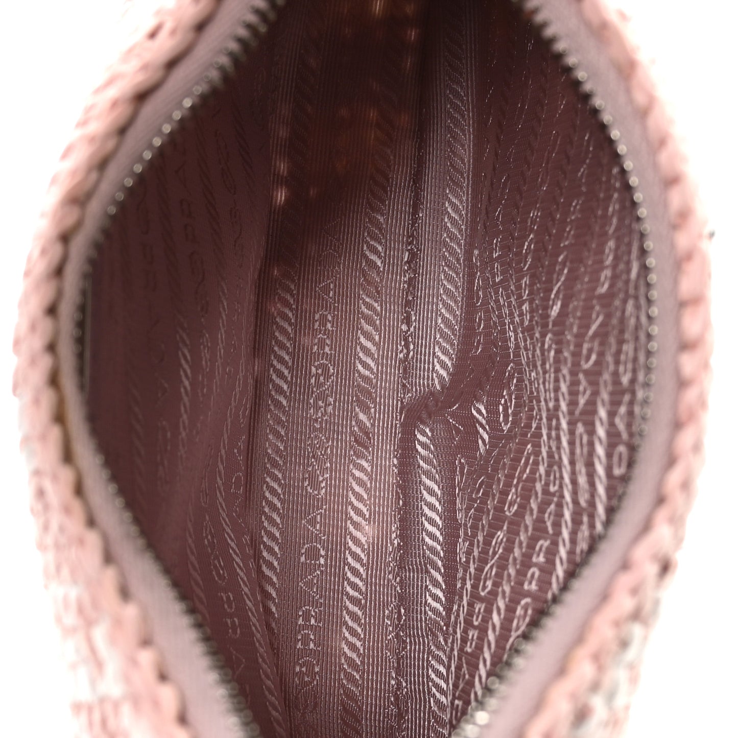 Yarn Raffia Effect Crochet Mini Re-Edition Shoulder Bag Alabastro