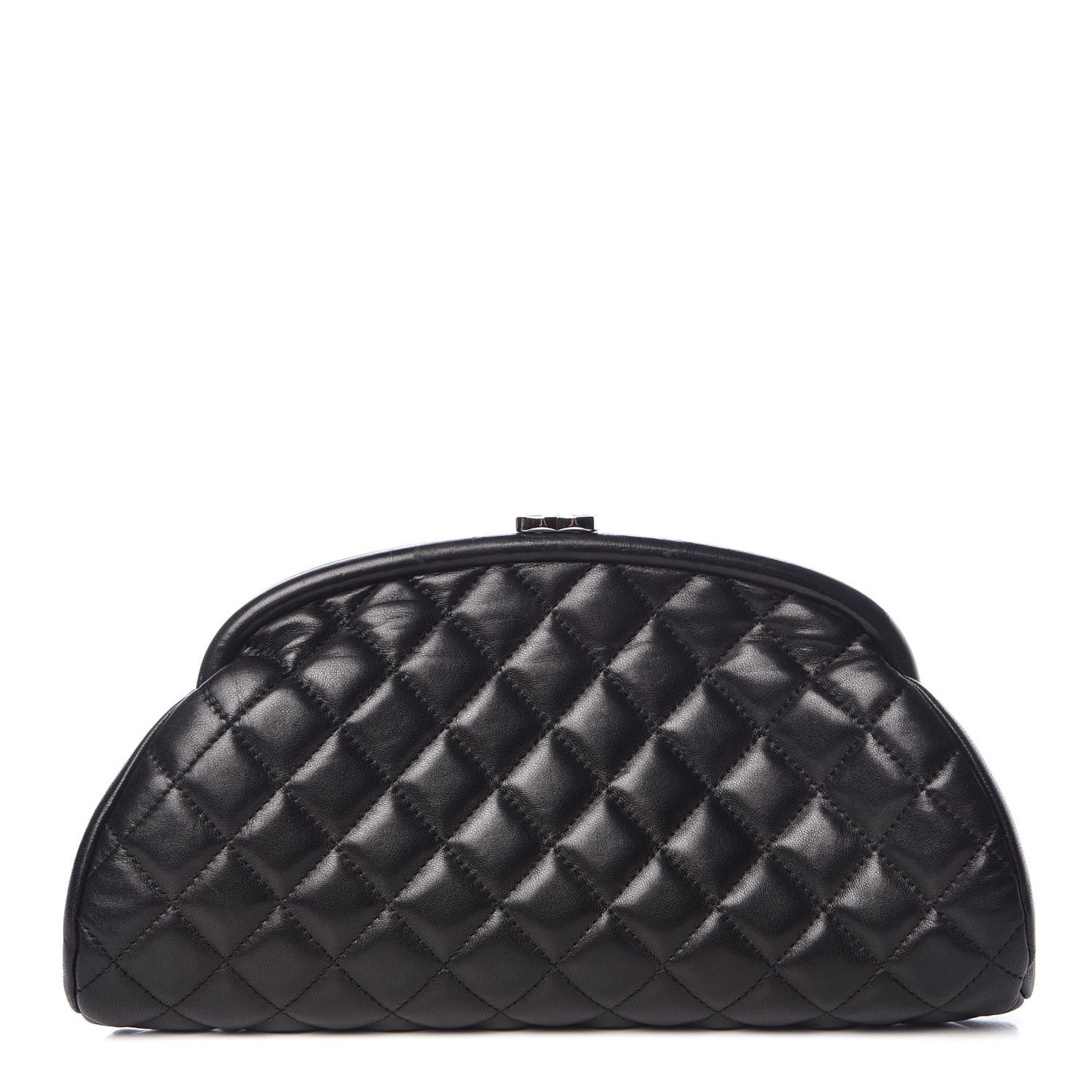 Lambskin Quilted Timeless Clutch Black